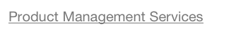 Product Management Services